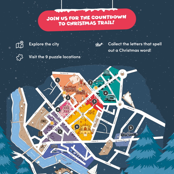 Countdown to Christmas Trail Map